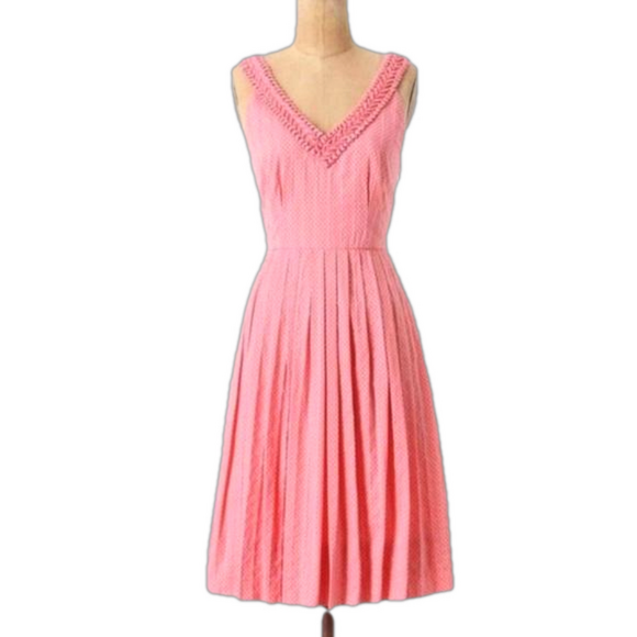 Moulinette Soeurs Dresses & Skirts - Anthropologie Moulinette Soeurs Pink & Black Polka Dot Dress
